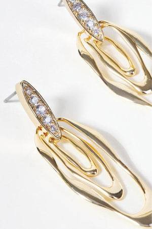 Carraig Donn Gold Multi Loop Drop Earrings