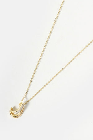 Carraig Donn Gold Necklace With Crystal Stones
