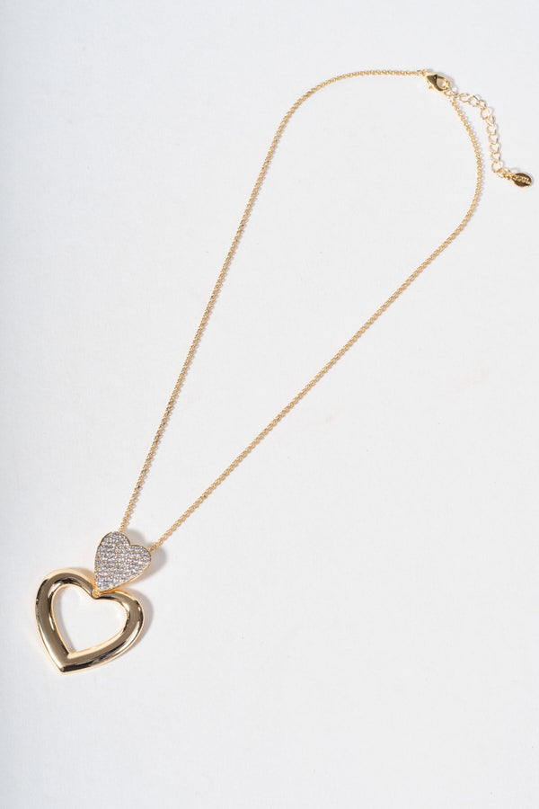Carraig Donn Gold Open Heart Necklace