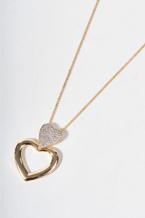 Carraig Donn Gold Open Heart Necklace