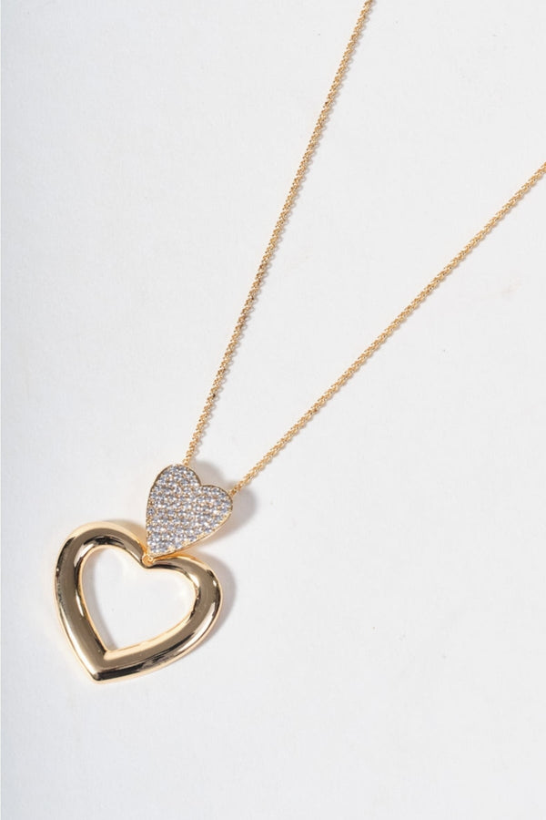 Carraig Donn Gold Open Heart Necklace