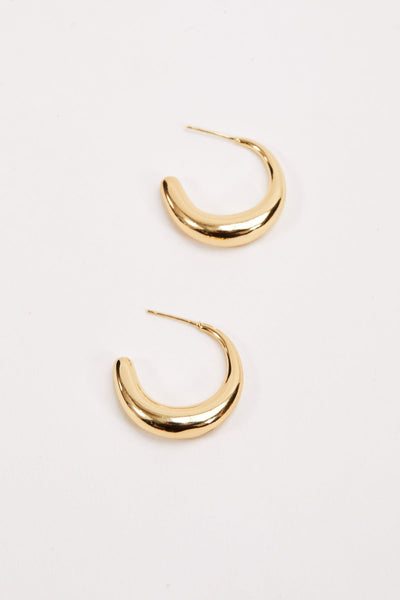 Carraig Donn Gold Open Hoop Earrings