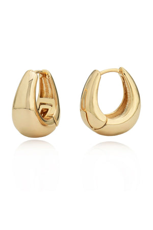 Carraig Donn Gold Pebble Hoop Earrings