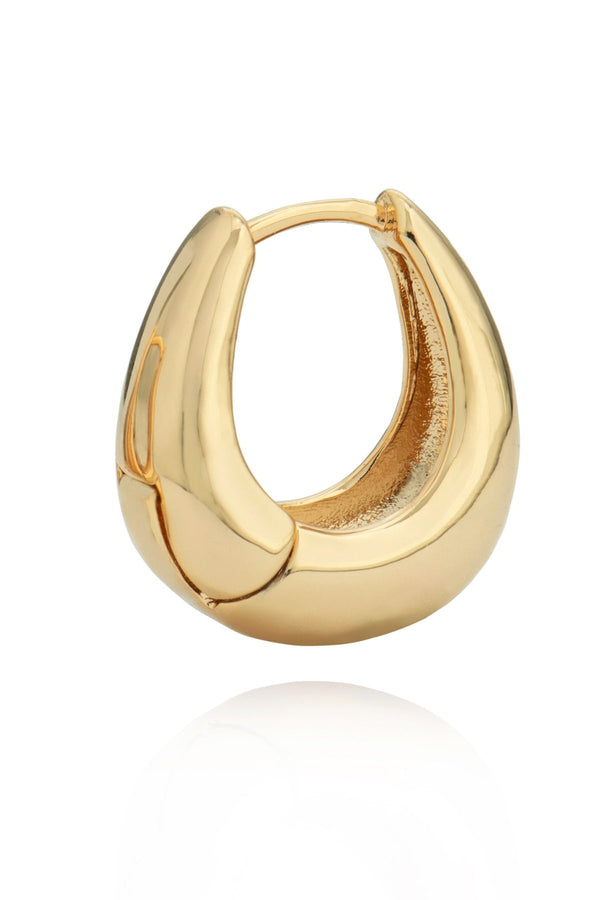 Carraig Donn Gold Pebble Hoop Earrings
