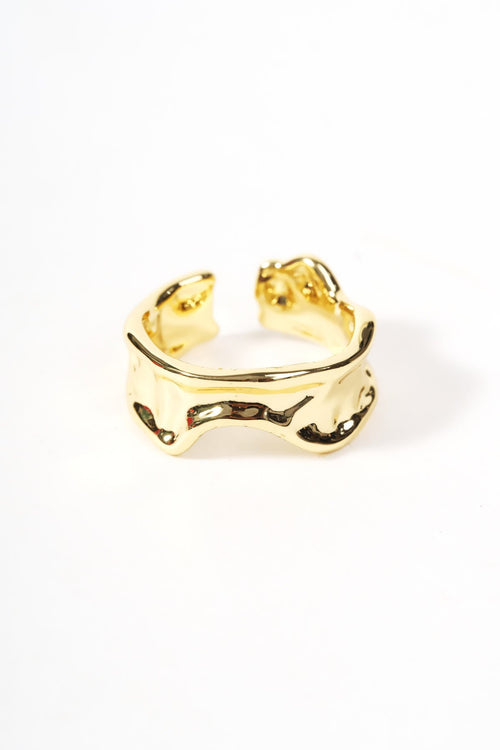 Gold Plated Chunky Adjustable Ring