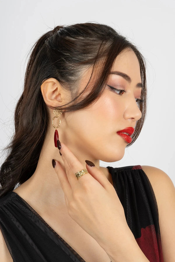 Carraig Donn Gold Plated Chunky Adjustable Ring