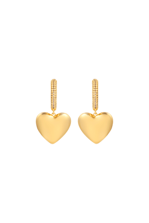 Carraig Donn Gold Plated Heart Earrings