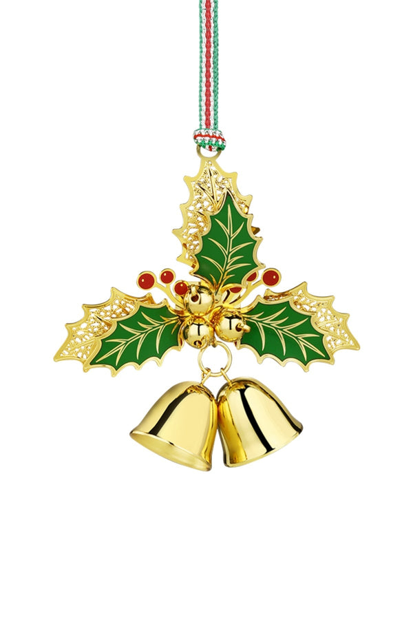 Carraig Donn Gold Plated Holly Bells Christmas Tree