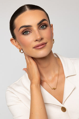 Carraig Donn Gold Plated Knot Hoops