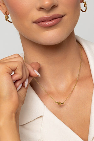 Carraig Donn Gold Plated Knot Necklace