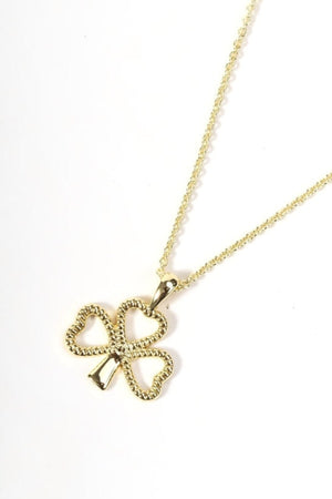 Carraig Donn Gold Plated Shamrock Pendant Necklace