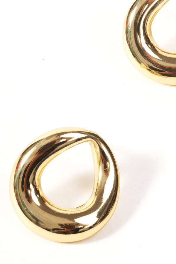 Carraig Donn Gold Plated Twist Hoop Earrings