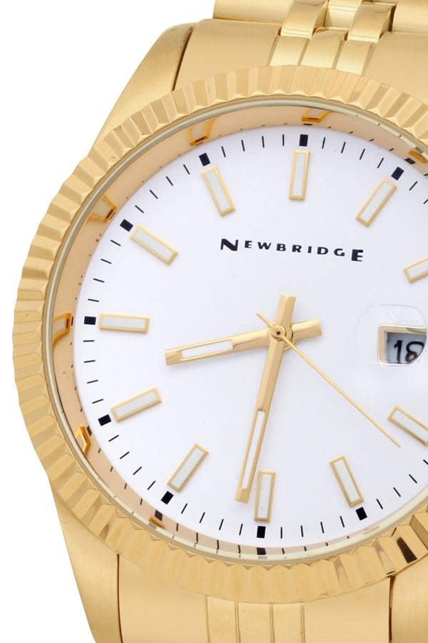 Carraig Donn Gold Plated White Dial Men's Watch
