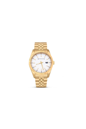 Carraig Donn Gold Plated White Dial Men's Watch