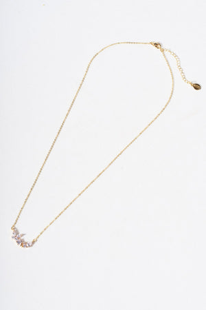 Carraig Donn Gold Pretty Stone Cluster Detail Necklace