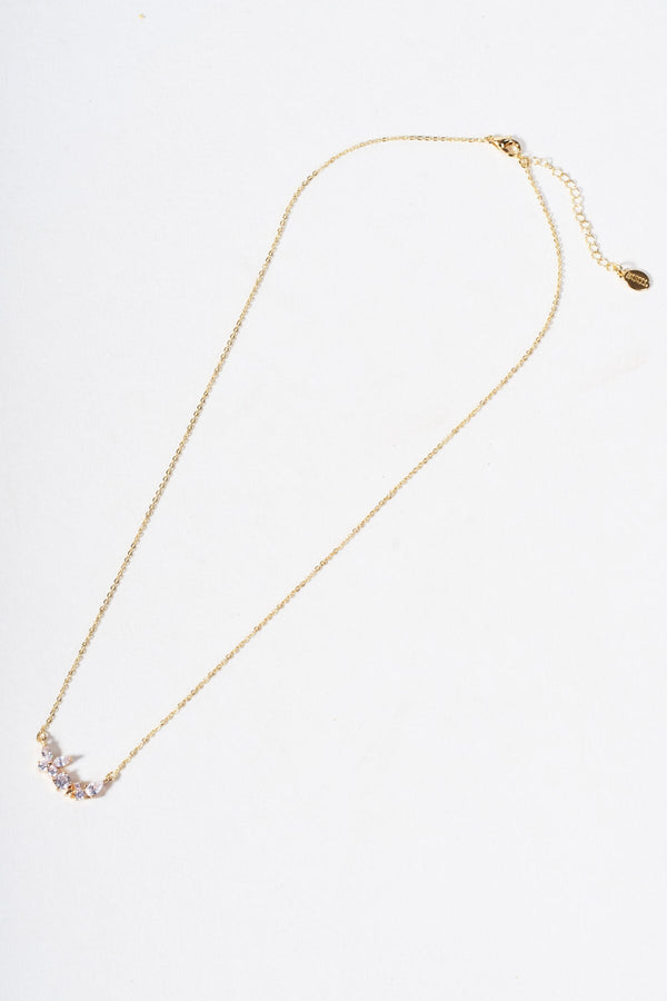Carraig Donn Gold Pretty Stone Cluster Detail Necklace