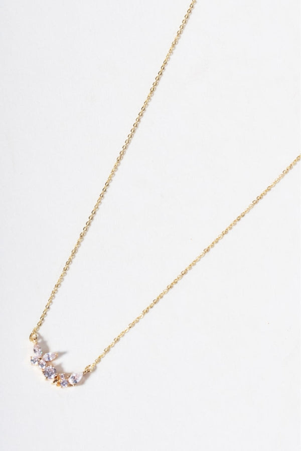 Carraig Donn Gold Pretty Stone Cluster Detail Necklace