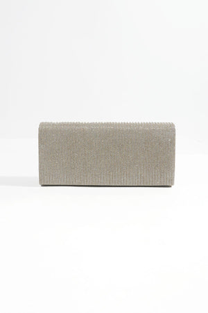 Carraig Donn Gold Ribbed Glitter Clutch