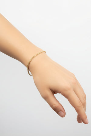 Carraig Donn Gold Rope Chain Bracelet