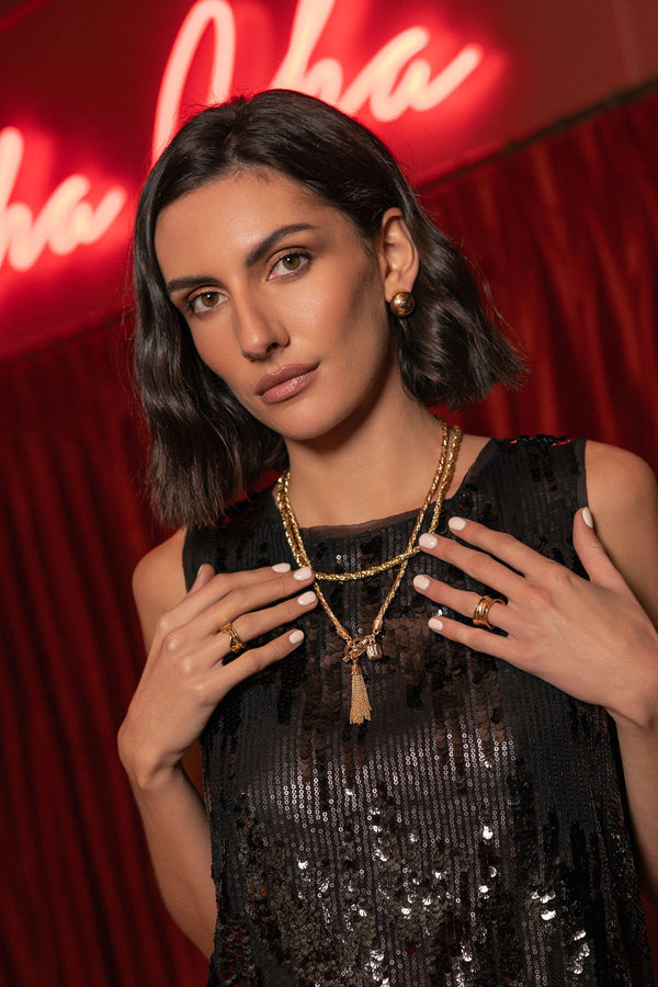 Carraig Donn Gold Rope Chain Necklace