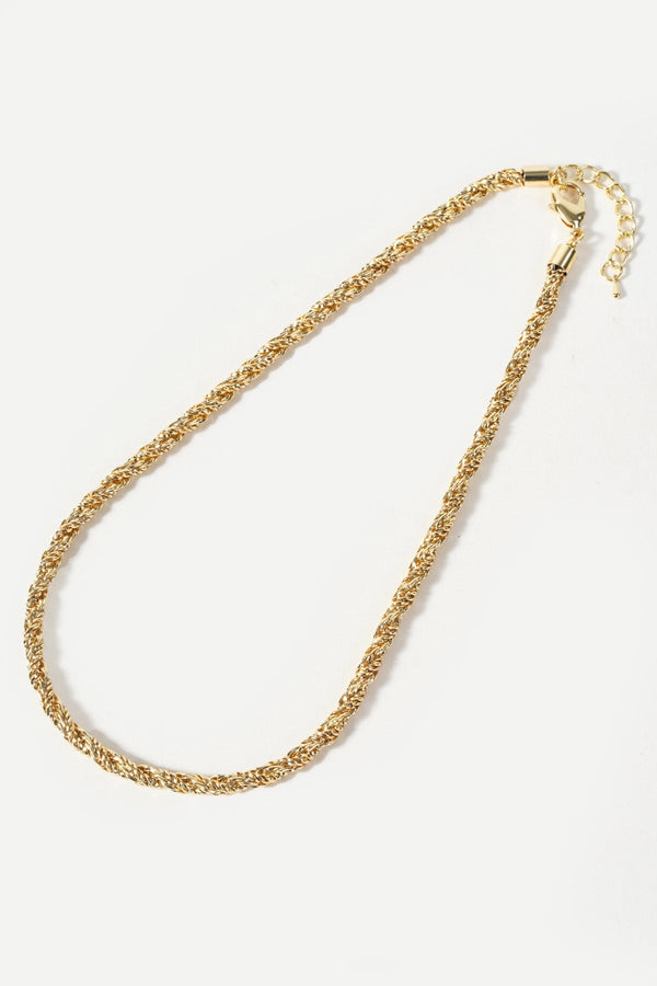 Carraig Donn Gold Rope Chain Necklace