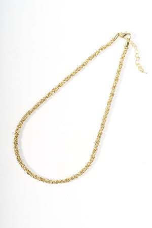 Carraig Donn Gold Rope Chain Necklace