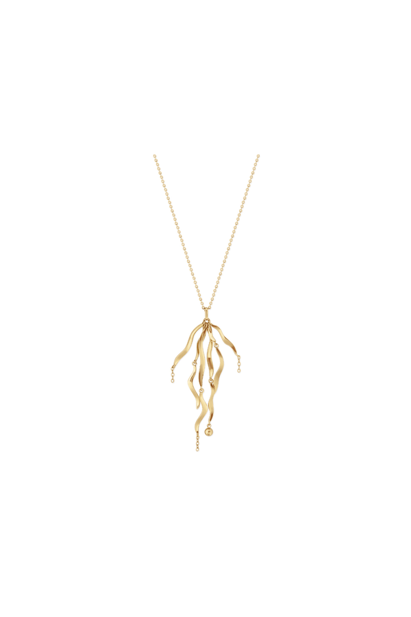 Carraig Donn Gold Seaweed Pendant Necklace