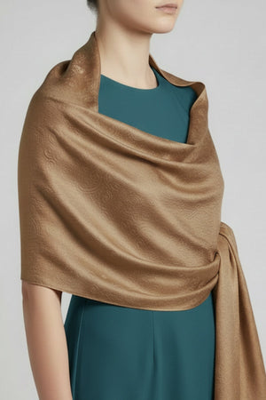 Carraig Donn Gold Silk Touch Embossed Scarf