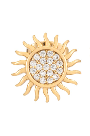 Carraig Donn Gold Soleil Mini Sun Stud Earrings