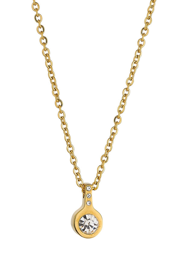 Carraig Donn Gold Solitaire Pendant Necklace