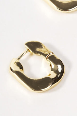 Carraig Donn Gold Square Hoop Earrings