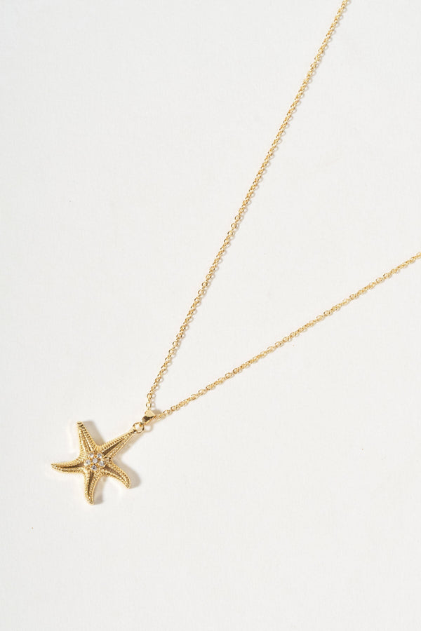 Carraig Donn Gold Starfish Necklace