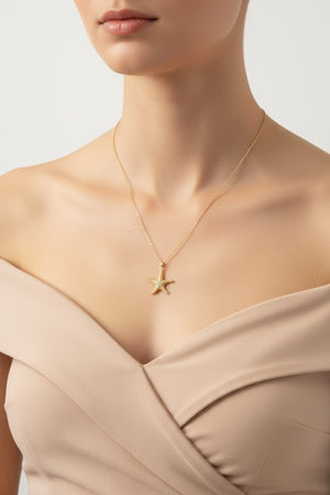 Carraig Donn Gold Starfish Necklace