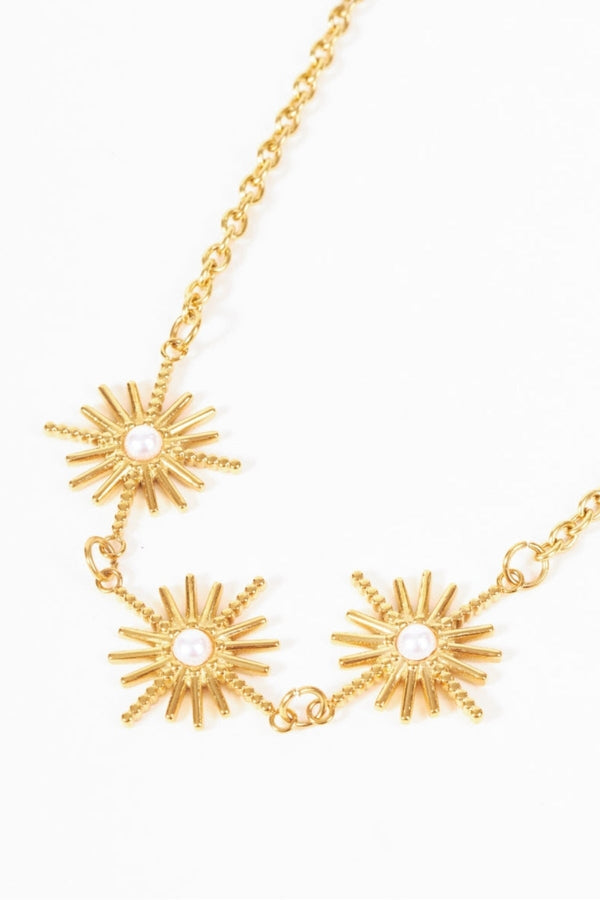 Carraig Donn Gold Sunburst Necklace