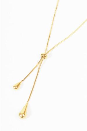 Carraig Donn Gold Teardrop Necklace