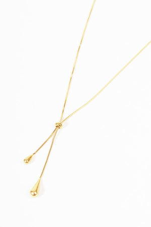 Carraig Donn Gold Teardrop Necklace