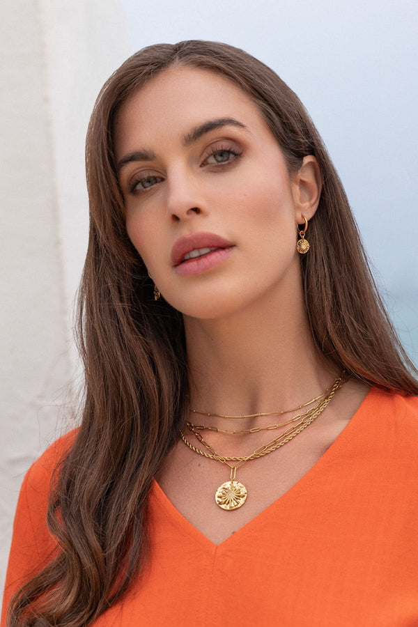 Carraig Donn Gold Three Strand Necklace