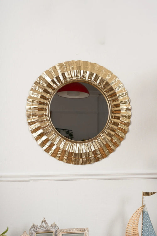 Gold Tone Mirror Metal