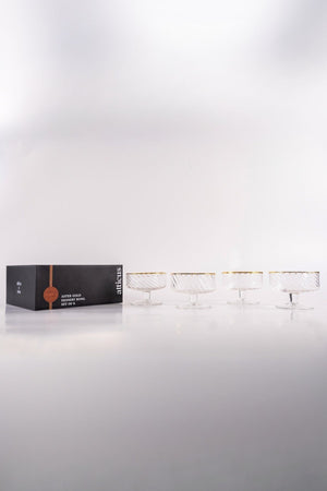 Carraig Donn Gold Trimmed Dessert Bowl Set Of 4