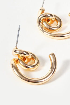 Carraig Donn Gold Twist Stud Earrings
