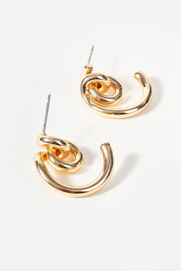 Carraig Donn Gold Twist Stud Earrings