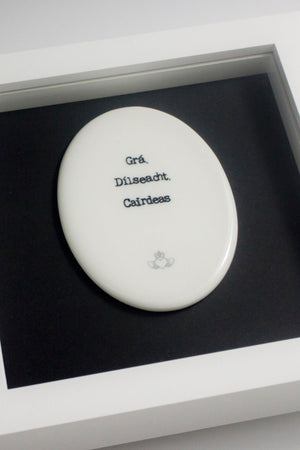 Carraig Donn Gra Dilseacht Cairdeas Wall Art