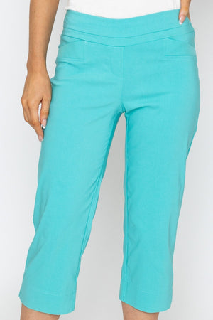 Carraig Donn Green Bengaline Crop Trousers