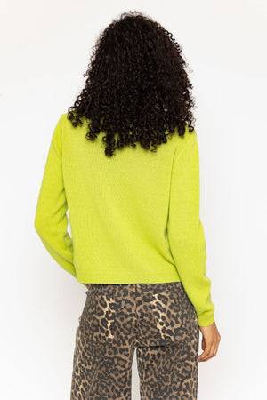 Carraig Donn Green Cashmere Wool Blend Cardigan