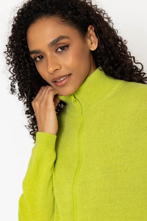 Carraig Donn Green Cashmere Wool Blend Cardigan