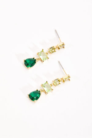 Green Jewel Earrings