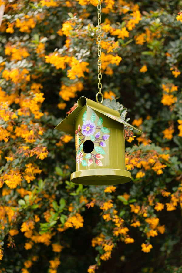 Carraig Donn Green Metal Bird House