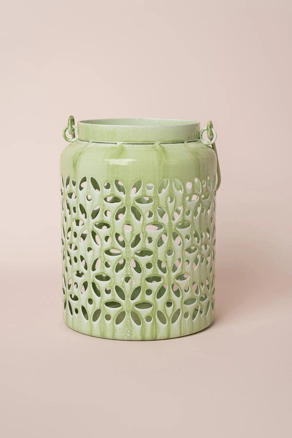Carraig Donn Green Metal Lantern