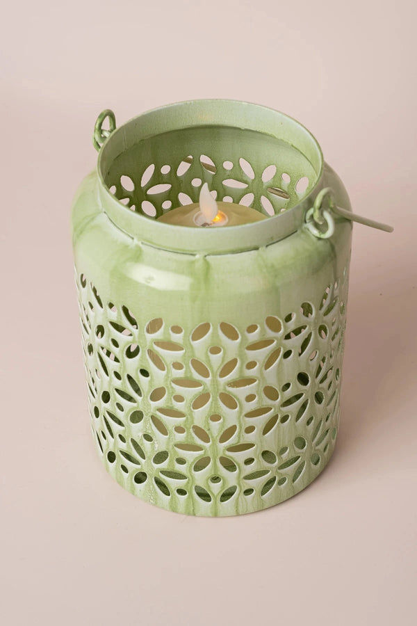 Carraig Donn Green Metal Lantern