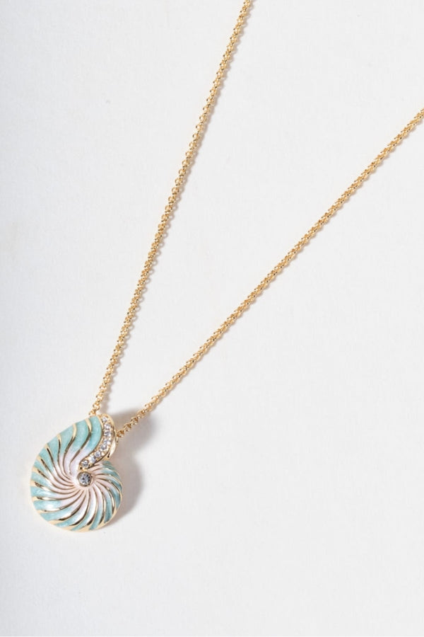 Carraig Donn Green & Pink Shell Necklace